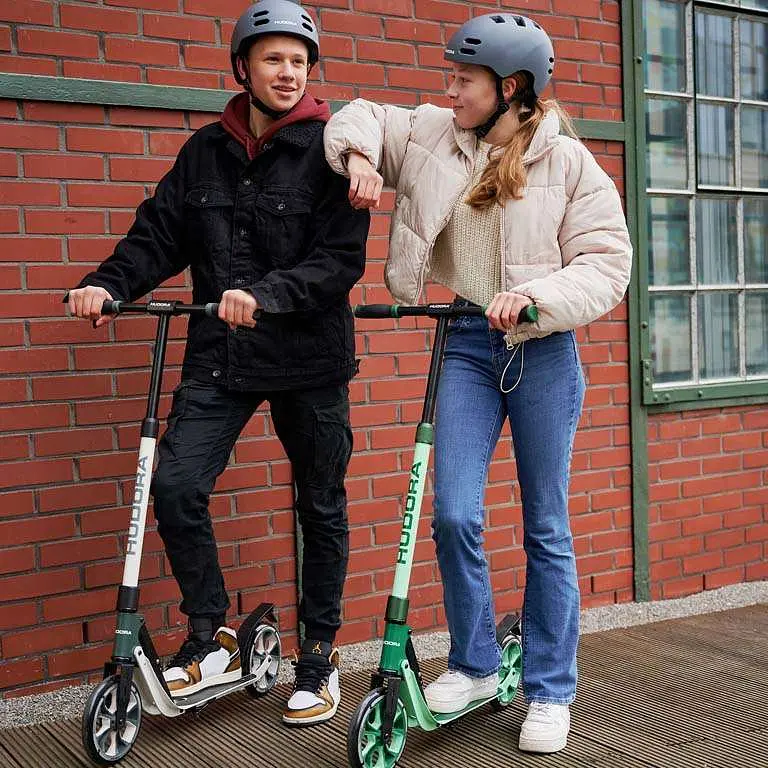 Самокат Hudora Bigwheel Advanced 205 Black-Gray (14153) - фото 7