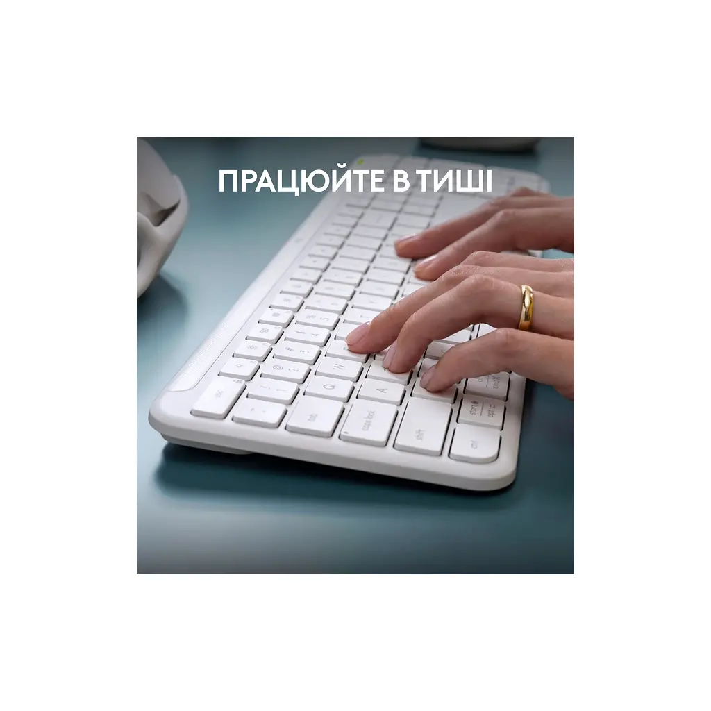 Клавіатура Logitech K950 Bluetooth/Wireless UA Off-White (920-012466) - фото 7
