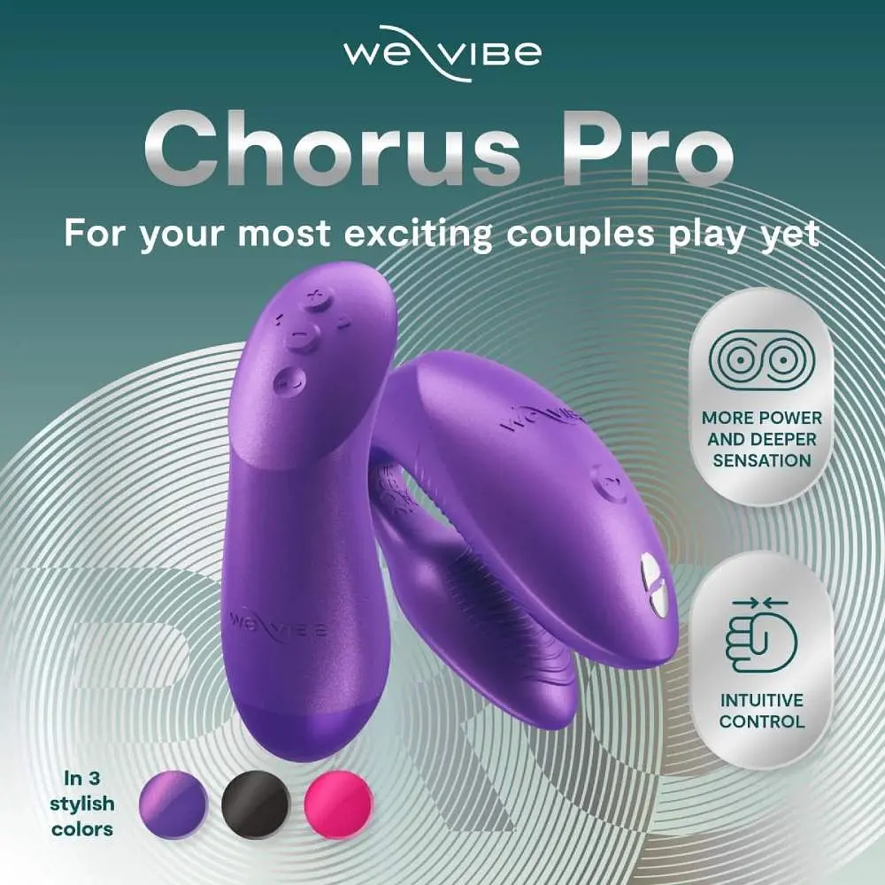 Вібратор We-Vibe Chorus Pro Cosmic Purple для пар зі смарт-управлінням - фото 4