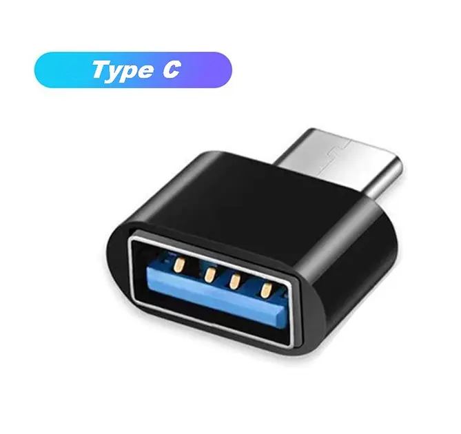 Адаптер перехідник OTG USB Type-C Black - фото 2