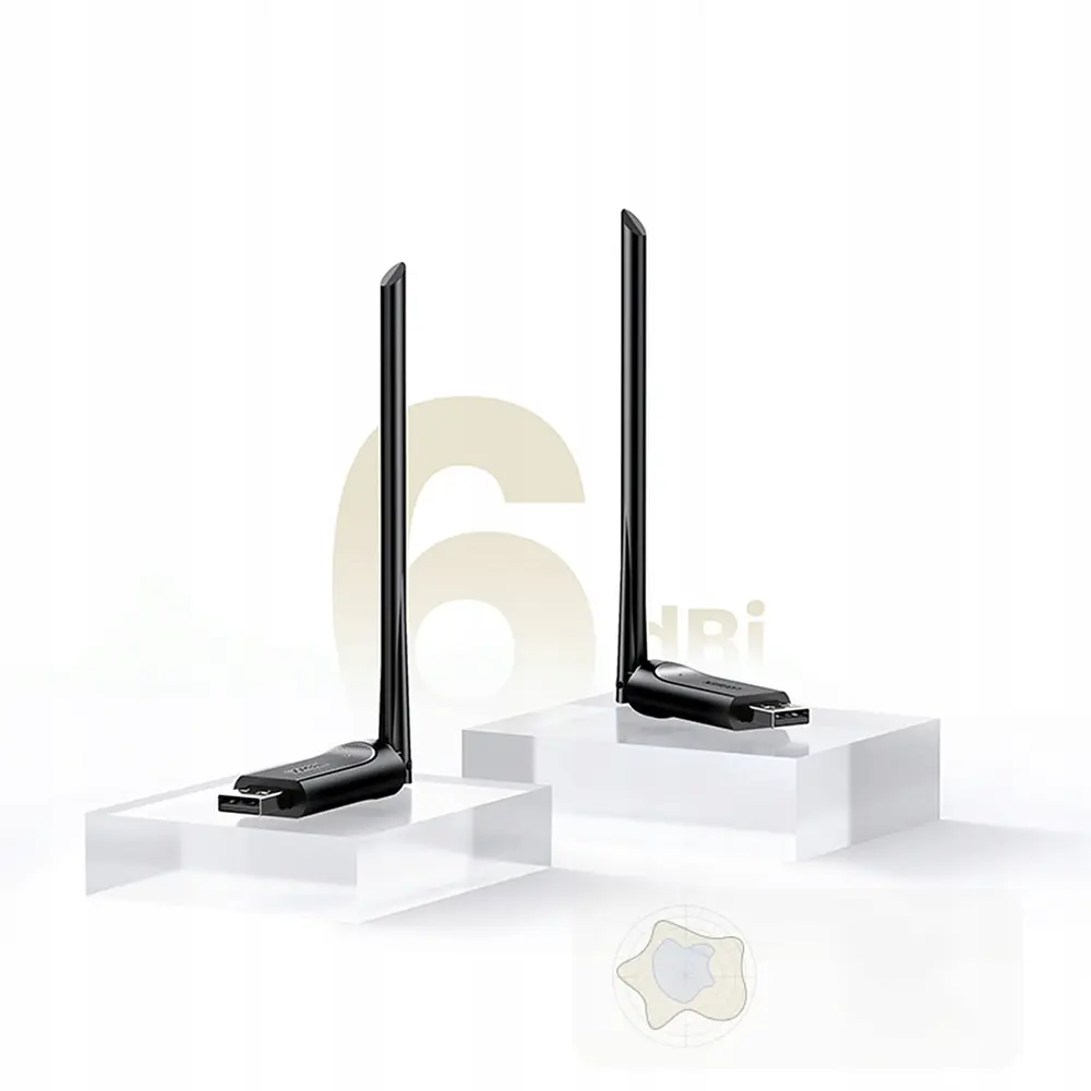 WI-FI-адаптер UGREEN CM496 AC650 High-Gain Dual Band Wireless USB Adapter(UGR-90339) (UGR-90339) - фото 2