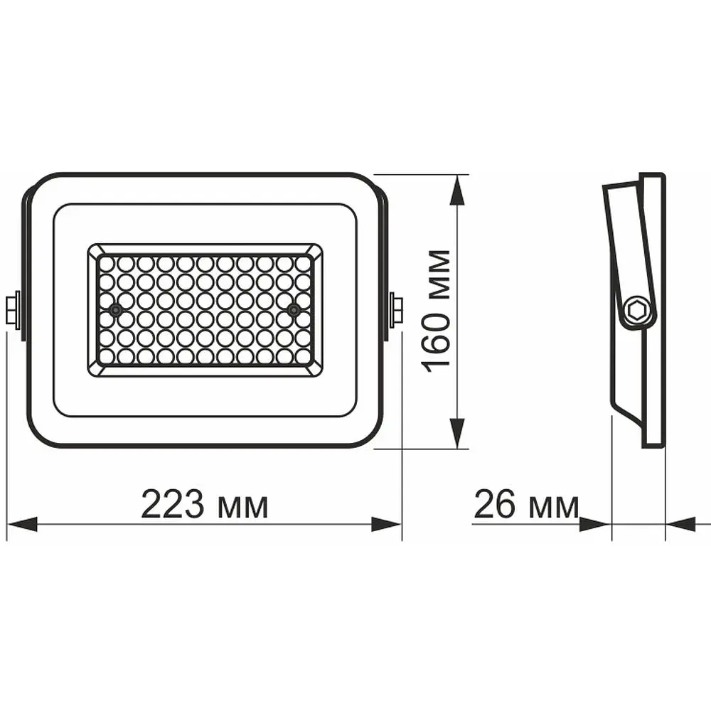 Прожектор Videx LED F2e 50W 5000K (VL-F2e-505W) - фото 4