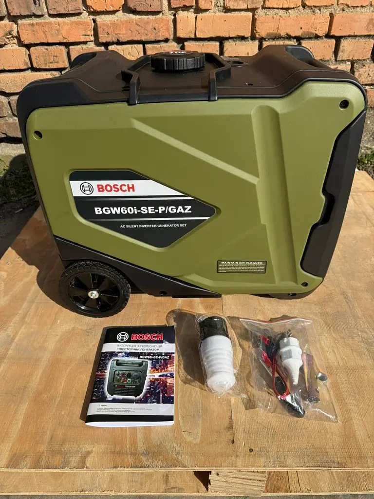Інверторний Двопаливний генератор-чемодан з колесами Bosch BGW60i-SE-P/GAZ (4.5/5.0 кВт) +Електростартер  - фото 4