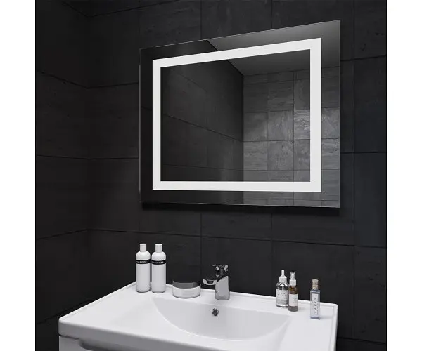 Дзеркало Sanwerk з підсвіткою ЛАВА "Квадра" 70*65 (ZL0000160) - фото 3