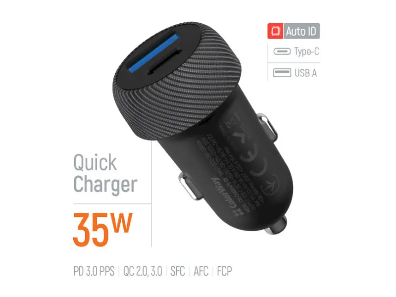 Автомобільний зарядний пристрій ColorWay 35 W Black (CW-CHA064PD-BK) - фото 4