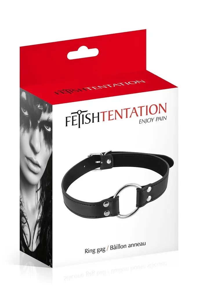 Кляп кільце OPEN MOUTH GAG BLACK Fetish Tentation 90-6060270010 98938 - фото 4