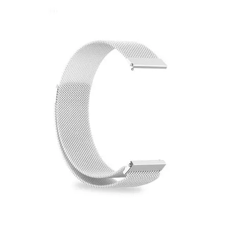 Металлический ремешок Watchbands Milanese Loop для Samsung Galaxy Watch 4 44mm - серебряный ширина крепления 20мм (WB00S4MMILANESE3444) - фото 2