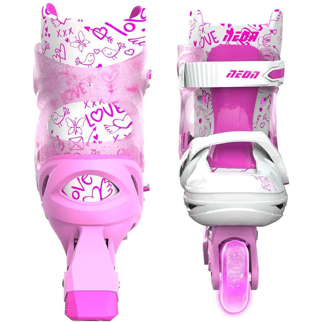 Роликові ковзани Neon Inline розмір 30-33 рожевий (NT07P4) - фото 2