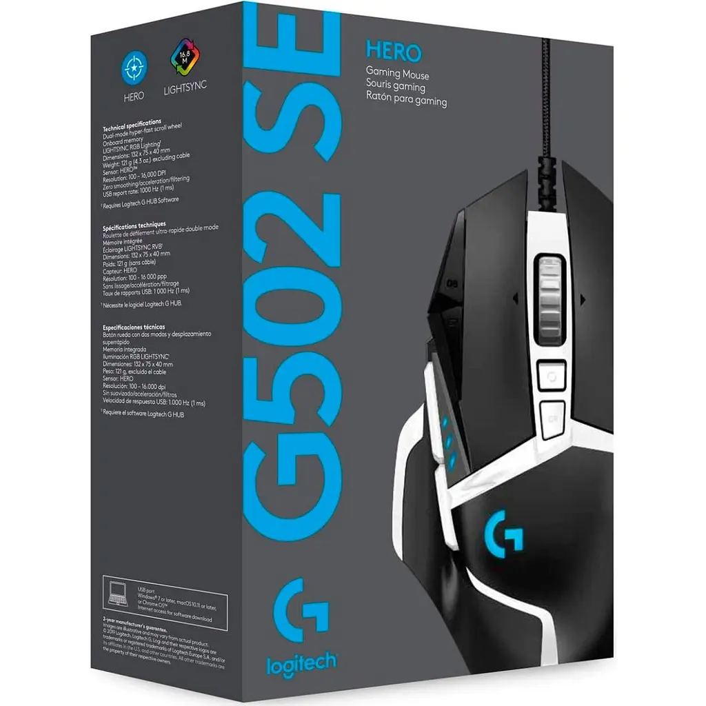 Миша Logitech G502 Hero Special Edition (910-005729) [116939] - фото 10