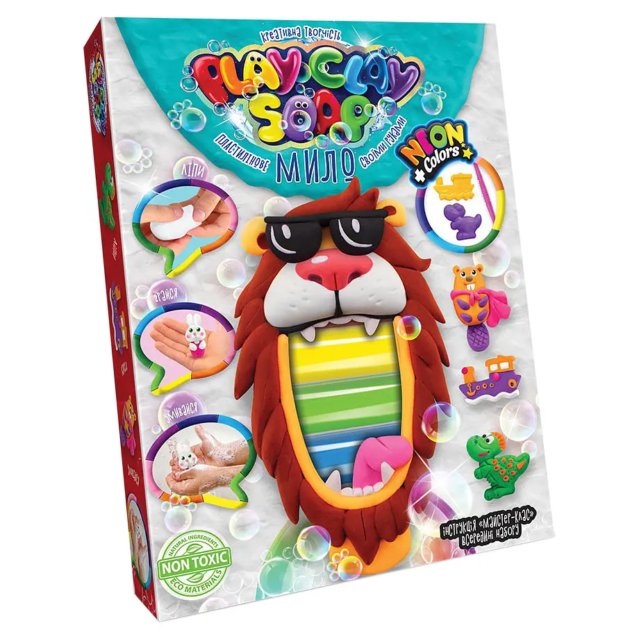 Набір творчості Пластилінове мило Play Clay Soap середній, укр, Danko Toys - фото 2