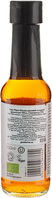 Соус Clearspring Мирин Микава рисовый сладкий 150 мл - фото 2