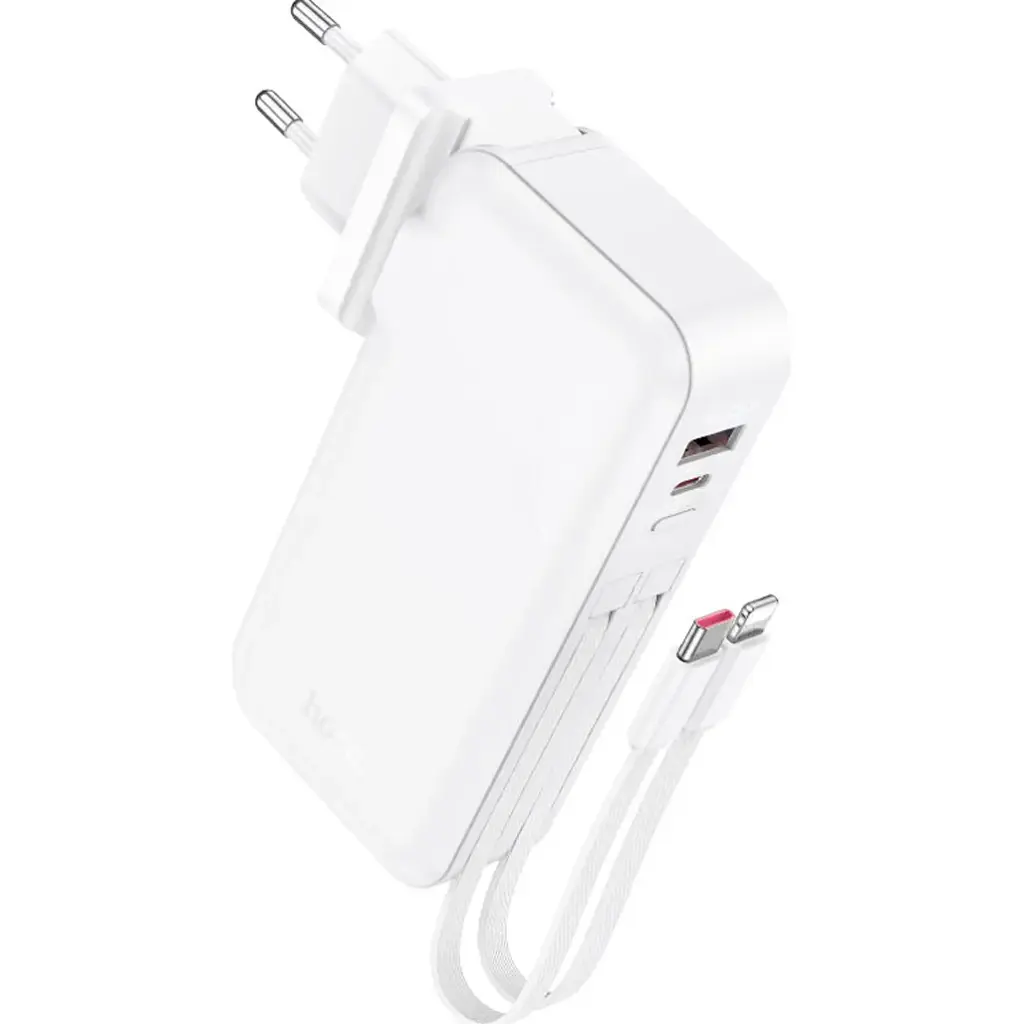 Зовнішній акумулятор Hoco J126 Travel 10000mAh 22.5W White [615730] [107511] - фото 3