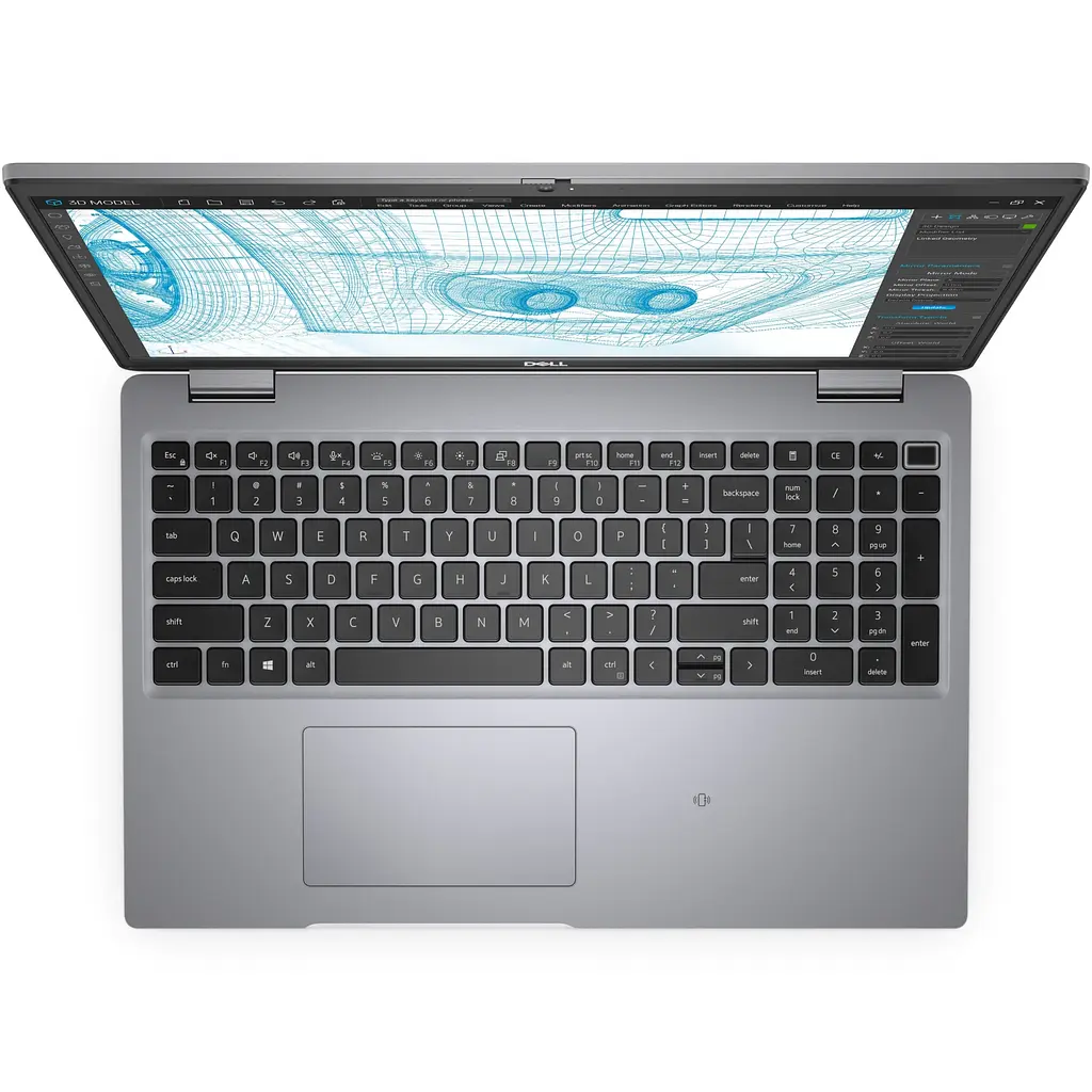 Ноутбук Dell Precision 3561 Intel Core i7- 11850H, 15. 6, 16GB, 512GB SSD, NVIDIA T600 4GB, Windows 11 Pro, сірий - фото 4