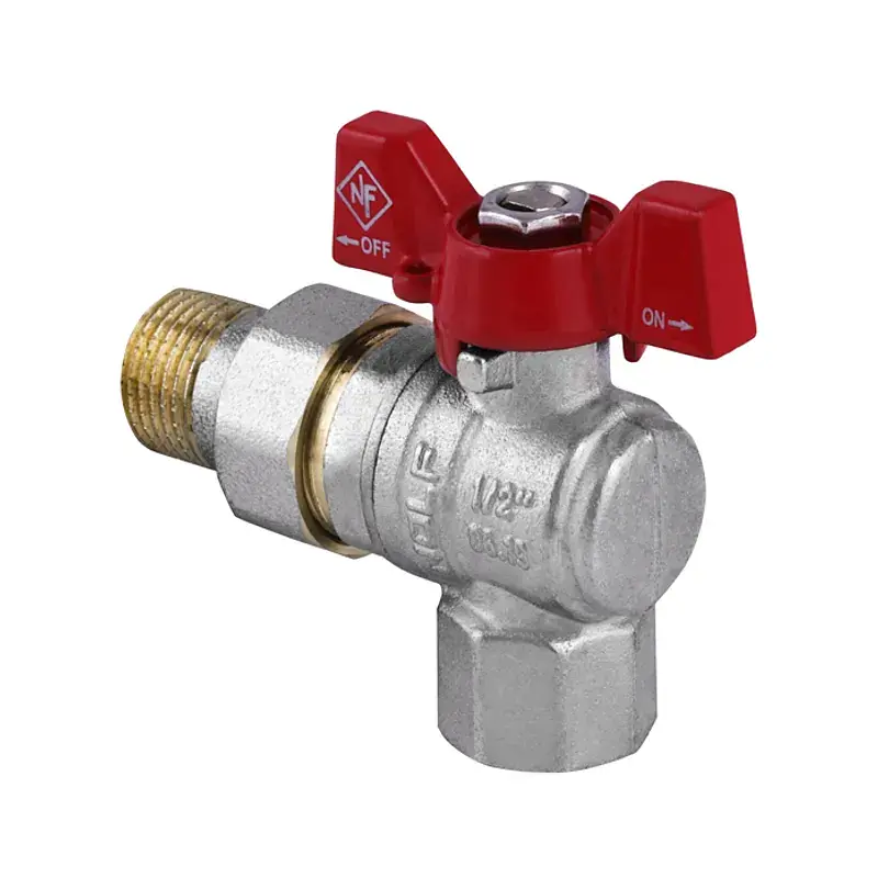 Кран кульовий з американкою кутовий 1/2" ГШМ (NF.941) Nolf NF2964