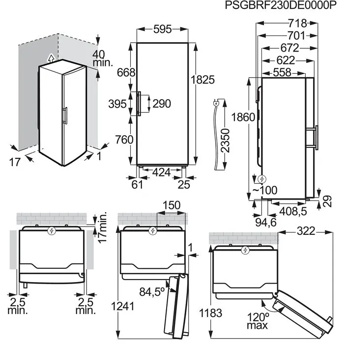 Морозильна камера Electrolux 186x60х65, 278л, E, NF, інв., нерж - фото 6