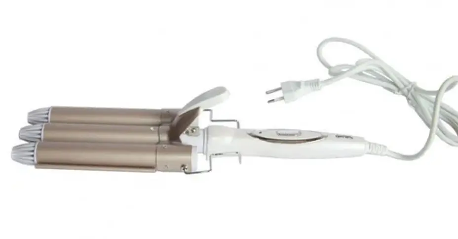 Потрійна плойка Kemei JFQ-KM-1010 White/Gold (1756374681) - фото 3