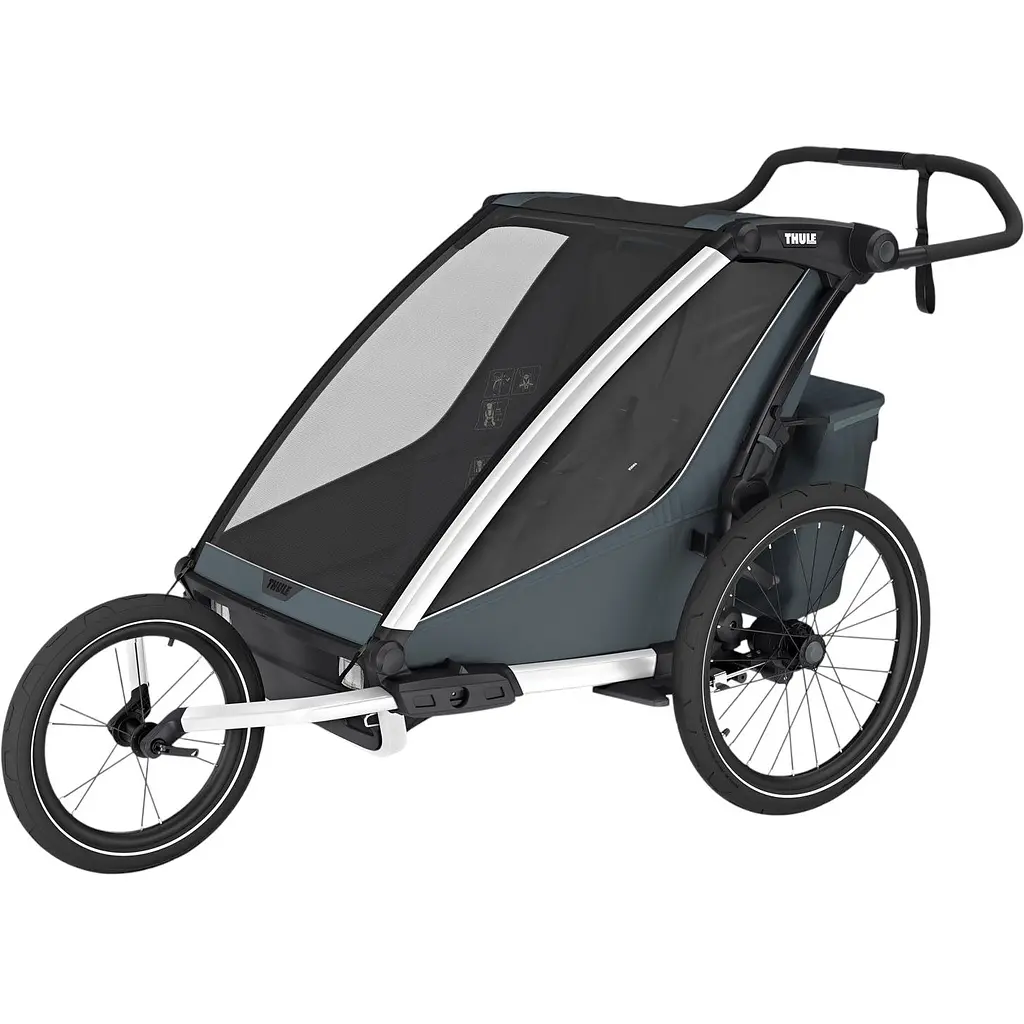 Дитяча коляска Thule Chariot Cross 2 Double (Dark Slate) (TH 10201035) - фото 2
