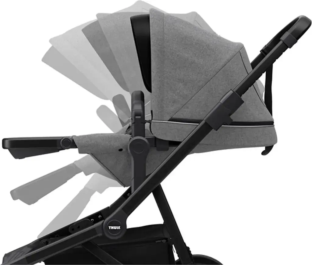 Детская коляска Thule Sleek Black/Grey Melange [11000023] [107636] - фото 7