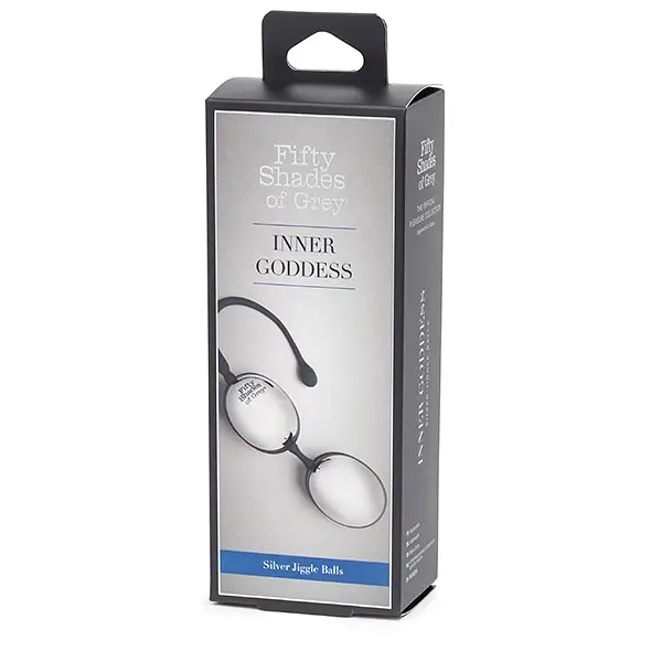 Вагінальні кульки Fifty Shades of Grey Inner Goddess Jiggle, 20.3 см, сріблястий - фото 4