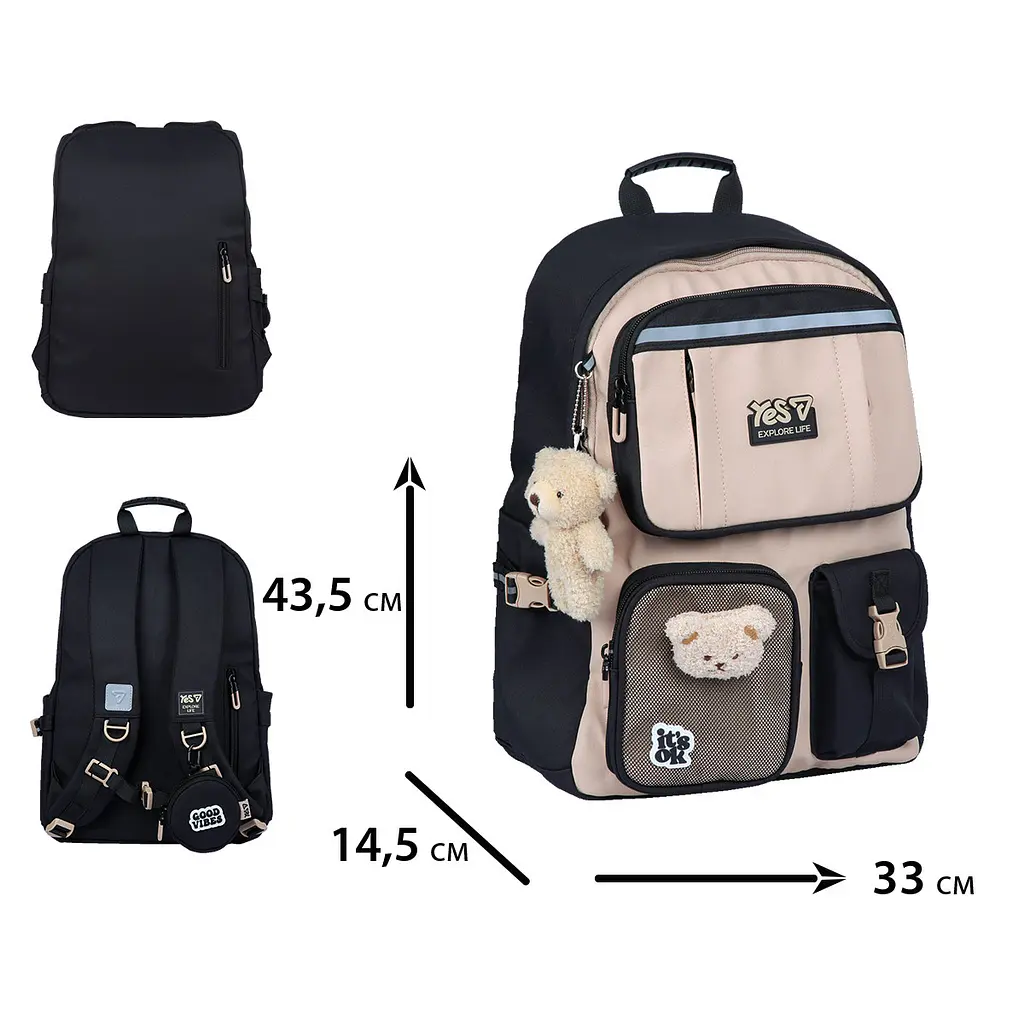 Рюкзак шкільний ортопедичний шкільний Yes Mocca T-107L - фото 3