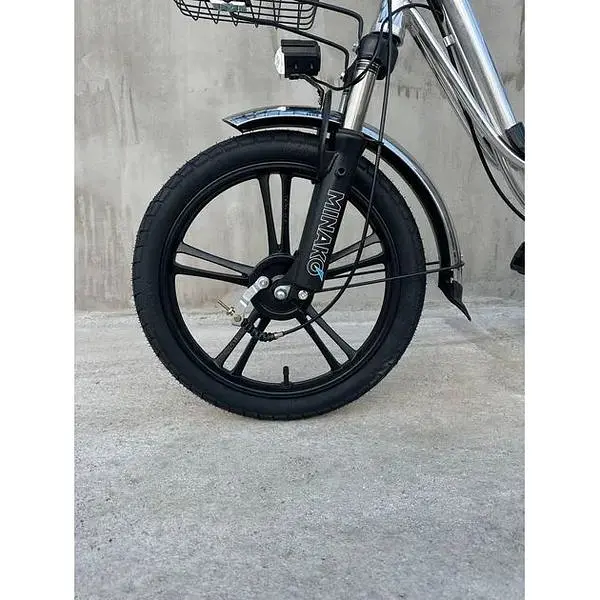 Электровелосипед Minako U18" 600W 48V 18Ah + грузовой усиленный багажник серый - фото 10