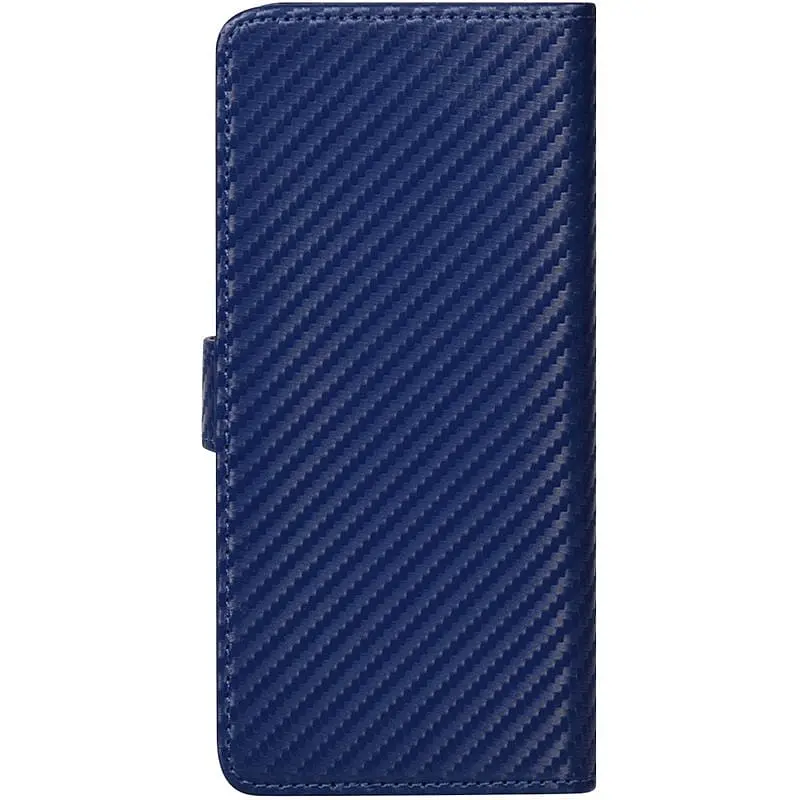 Чохол-книжка Toto Book Carbon Fiber Universal Cover 4.7-5.3" Navy Blue - фото 2