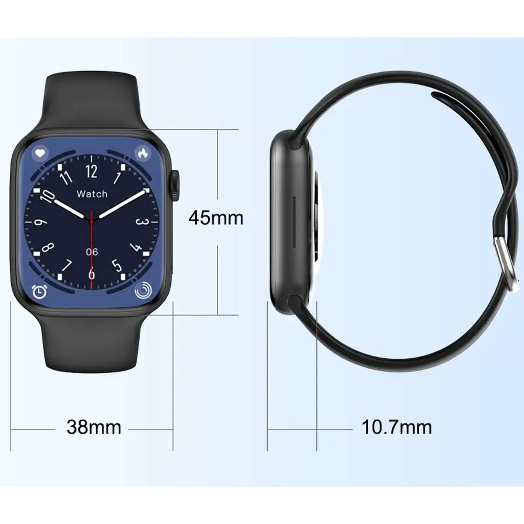 Смарт годинник з пульсоксиметром IWO Smart Watch 15 Pro 45 mm Black (IW00015P44B) - фото 6