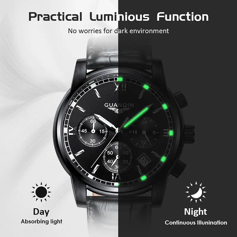 Годинник Guanquin Liberty Leather - фото 3