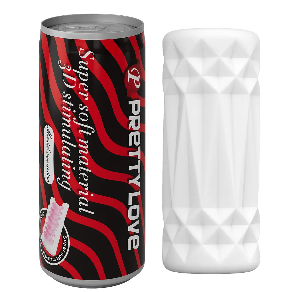 Мастурбатор Pretty Love Pop-Top Can Masturbator Red - фото 2