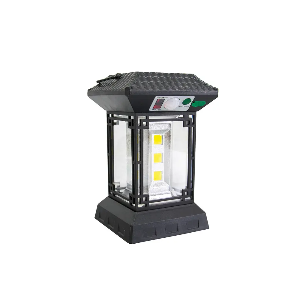 Кемпинговый фонарь на солнечной батарее переносной светильник с пультом Solar Powered Lamp CL-T60 - фото 3