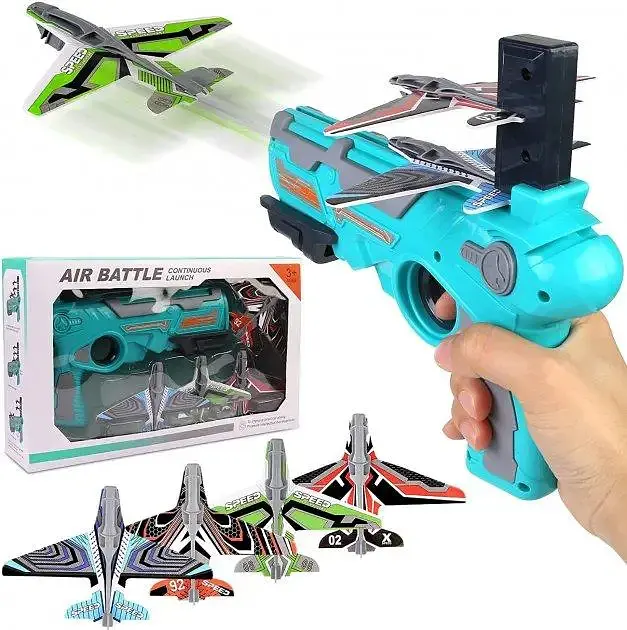 Дитячий іграшковий пістолет катапульта з літачками Air Battle - фото 3