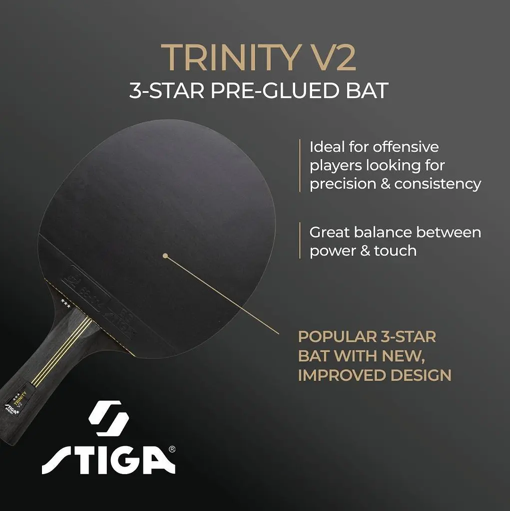 Ракетка для настільного тенісу Stiga Trinity V2 3 Star FL (1213-1208-35) - фото 10