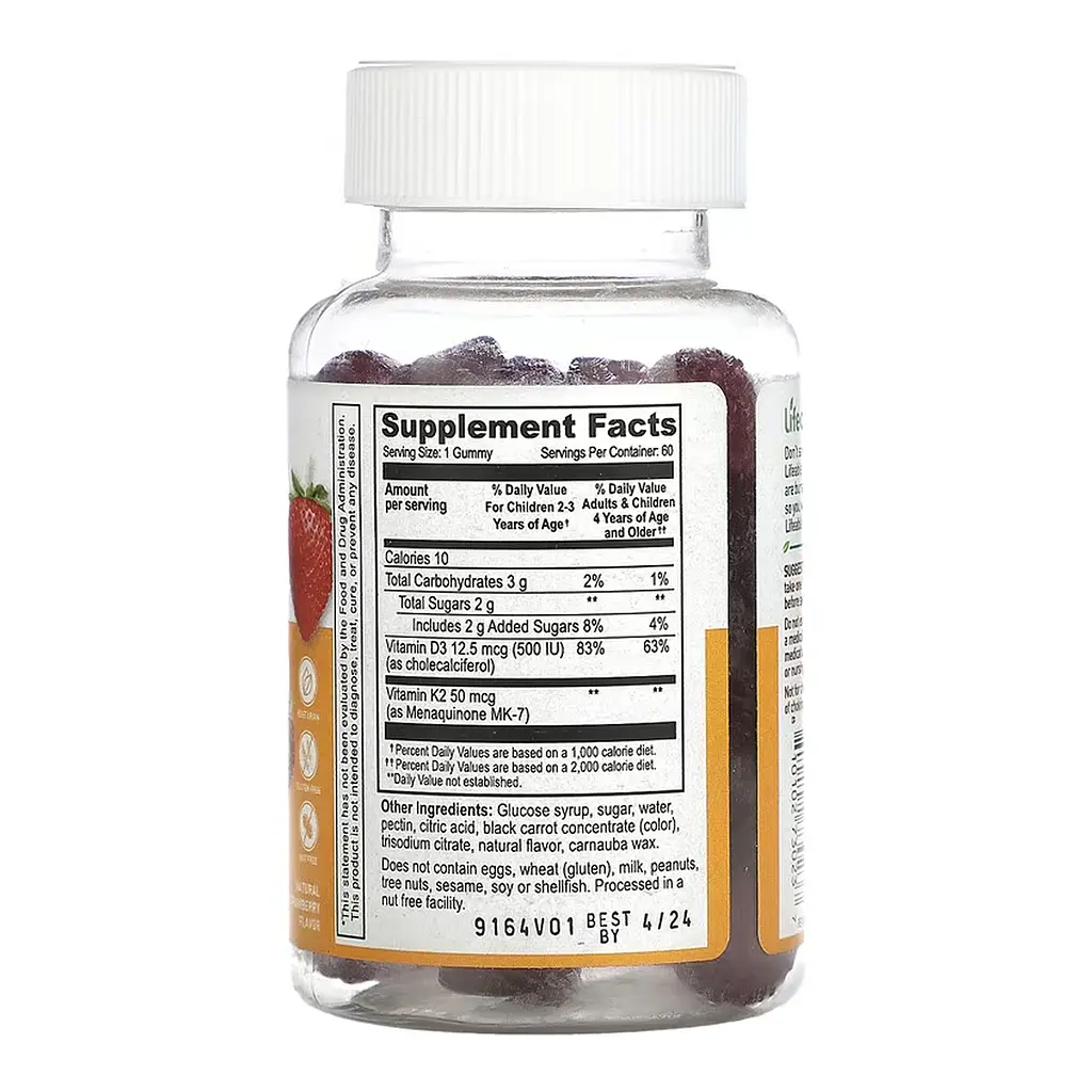 Vitamin D3 + K2 Kids - 60 gummies - фото 2