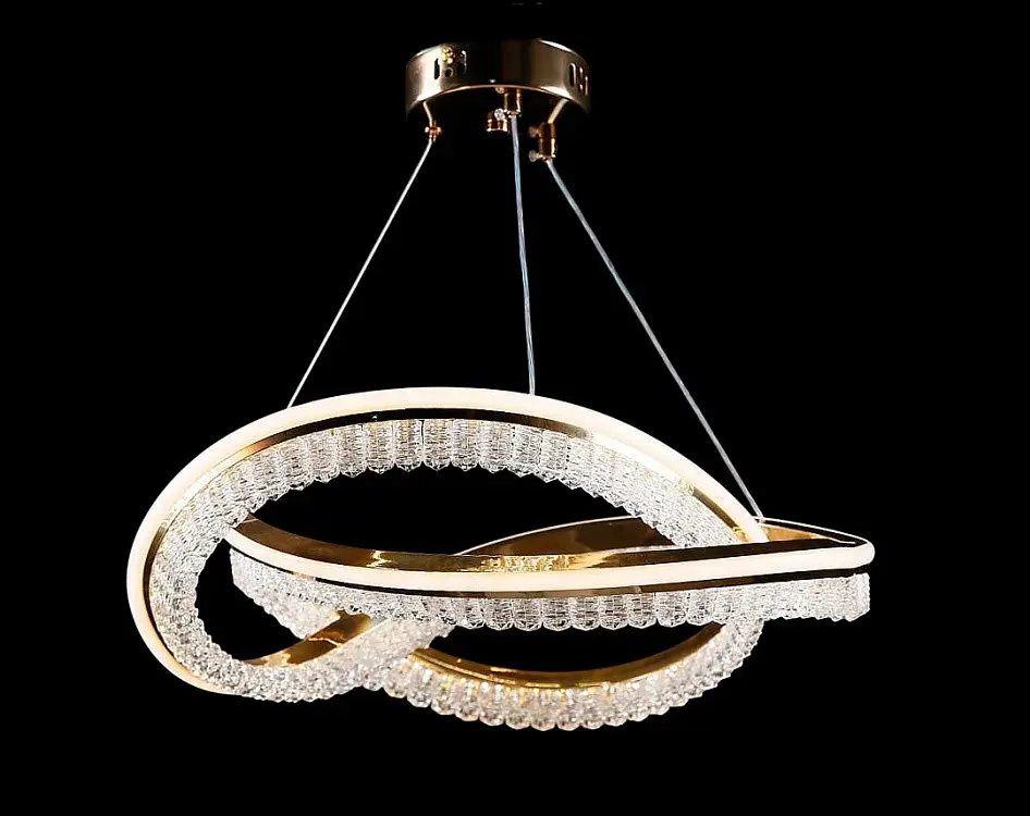 Люстра стельова LED Splendid Ray L128/1, 80W, золото, білий, сучасний стиль - фото 4