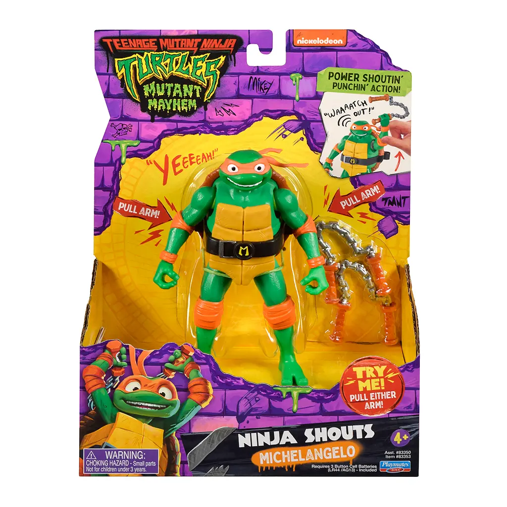 Ігрова фігурка TMNT Черепашки-Ніндзя Мікеланджело (83353) - фото 6