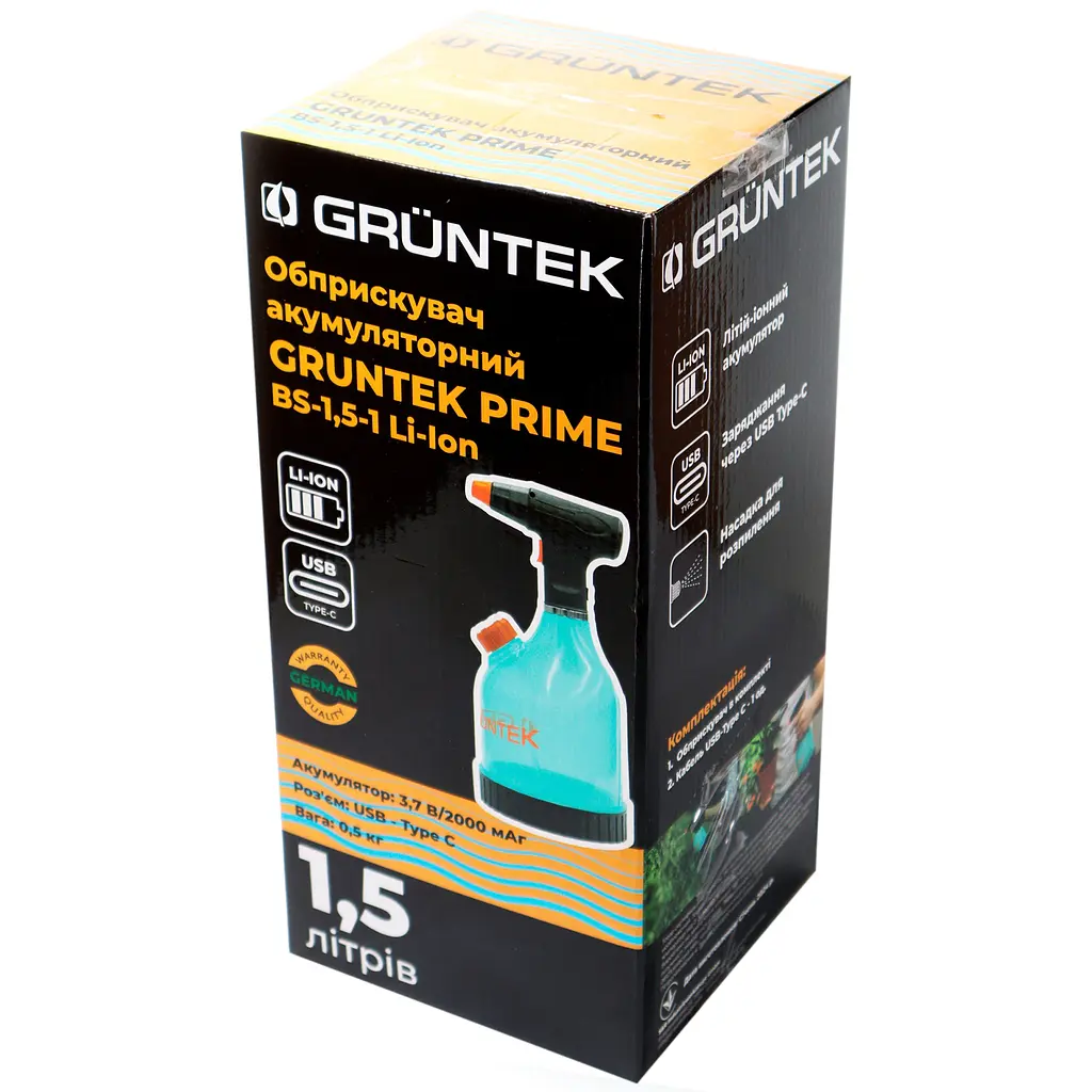 Опрыскиватель аккумуляторный Gruntek Prime BS-1.5-1 Li-Ion (296001085) - фото 12