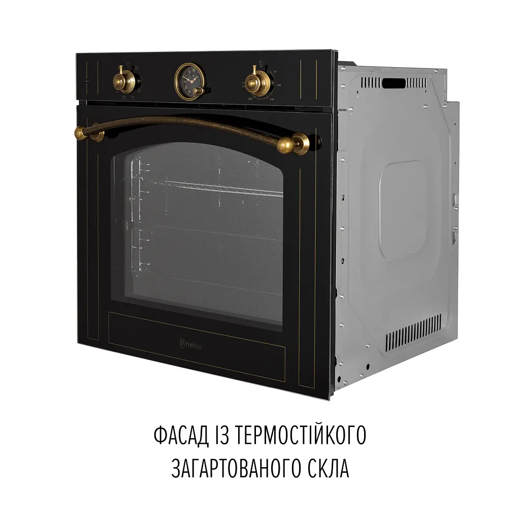 Духовой шкаф электрический PERFELLI VINTAGE 6A8N NERO - фото 8