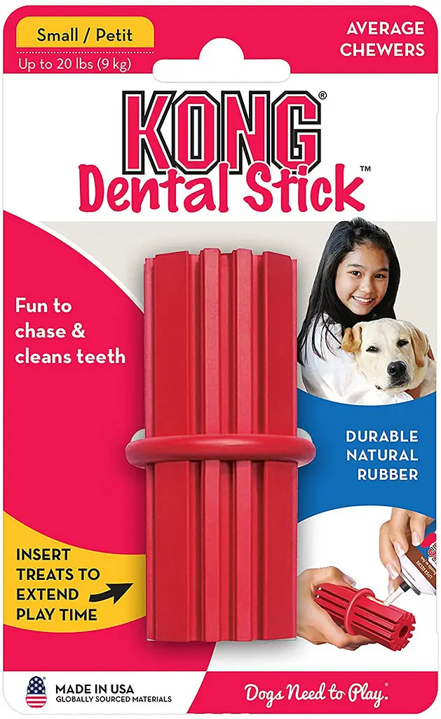 Міцна гумова іграшка для собак KONG Dental Stick - фото 2