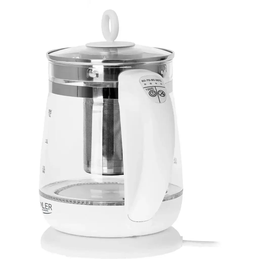 Чайник электрический Adler AD 1299 Стеклянный с заварником 1.5 л - фото 3