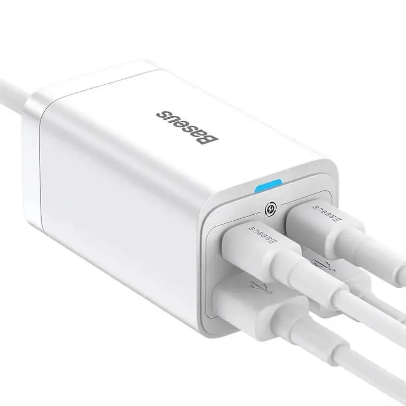 Настольное зарядное устройство для Baseus GaN3 Pro 4 порта 65 Вт CCGP040002 белый - фото 3
