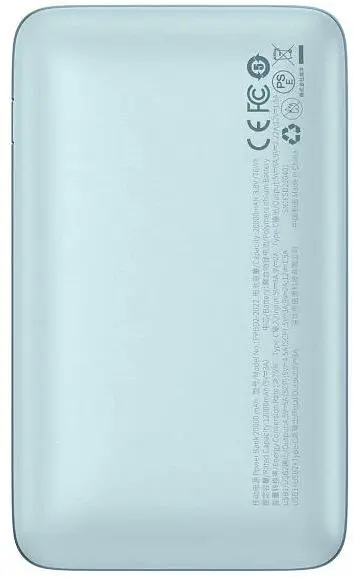 Портативна батарея Baseus Bipow Pro Digital Display Power Bank 20000mAh 22.5W PPBD040303 Blue - фото 3