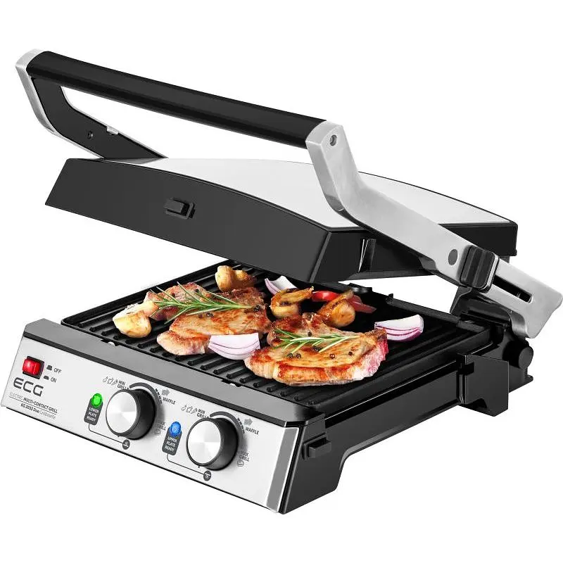 Гриль настільний ECG KG 2033 Duo Grill & Waffle - фото 4