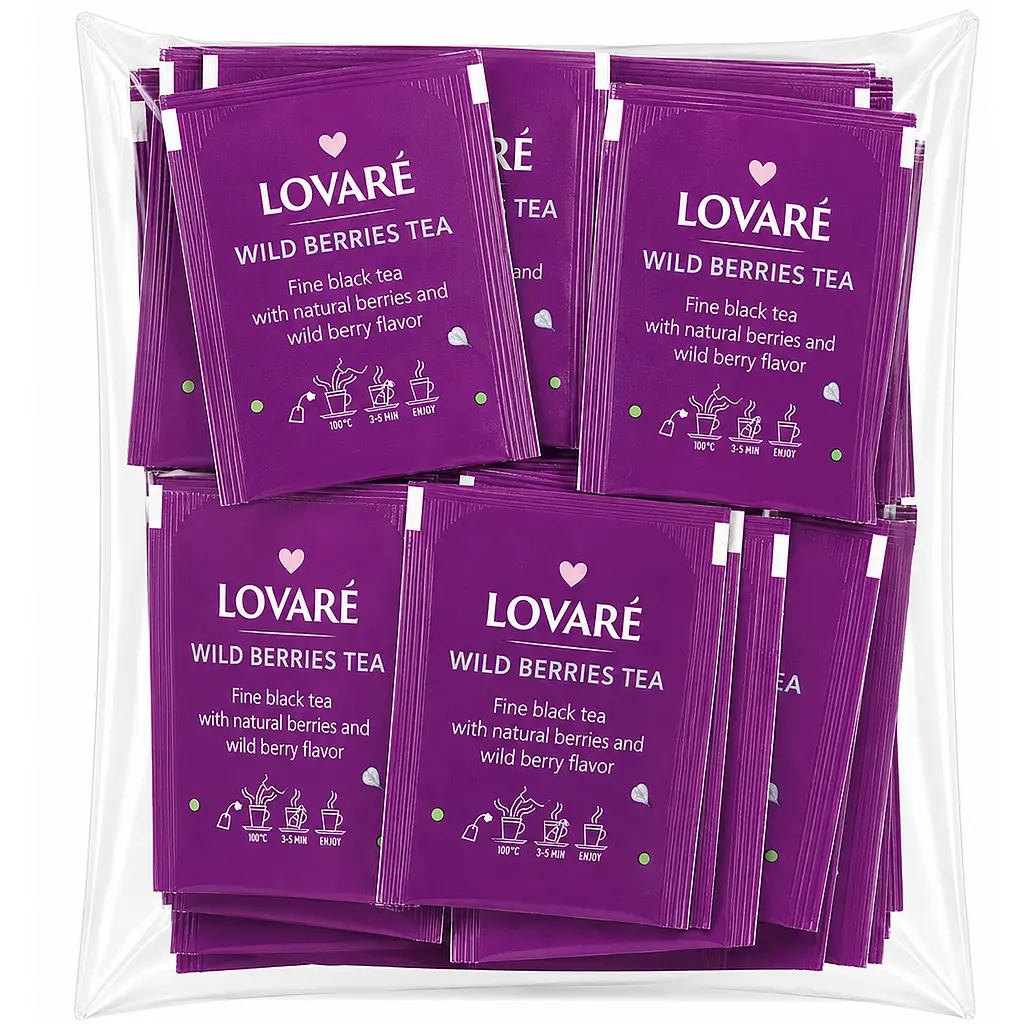 Чай чорний Lovare Wild berry 100 г (50 шт. х 2 г) - фото 2