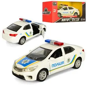 Машинка полицейская металлическа инерционная 12 5 см AS-1832