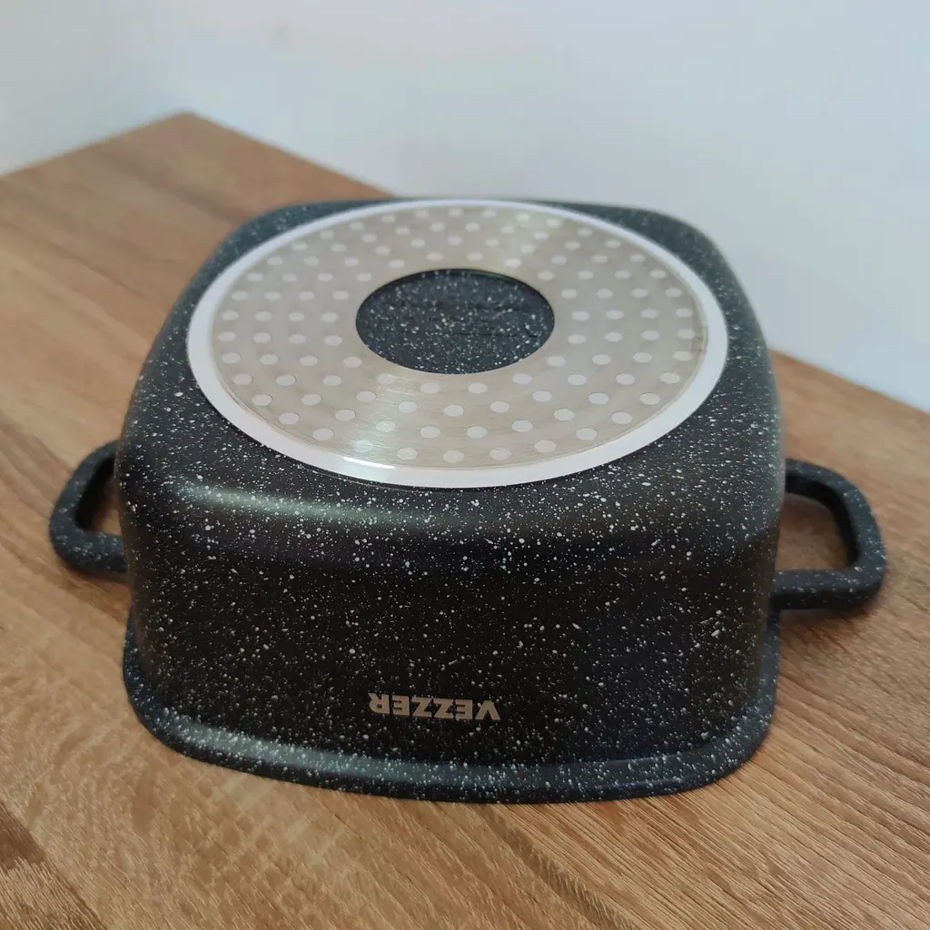 Каструля Vezzer квадратна з кришкою 20 см 2.5 л чорна (VZ8007) - фото 6