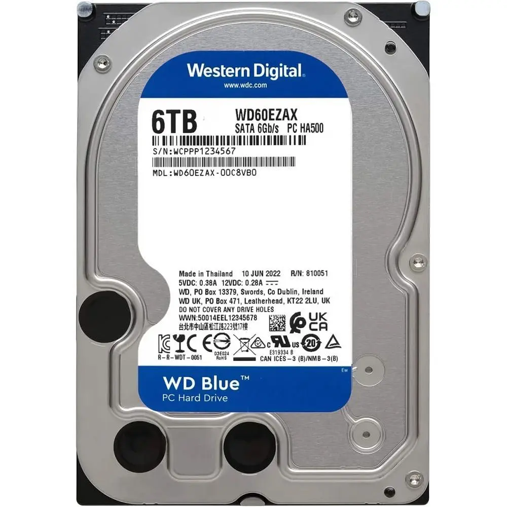 Жорсткий диск 3.5" Western Digital Blue 6 TB SATA 256 MB [Western Digital60EZAX] [141083] - фото 3