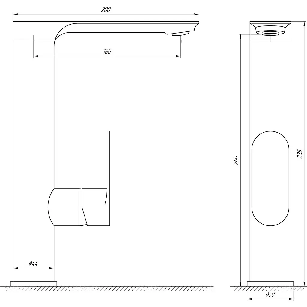 Змішувач для кухні Globus Lux Ontario GLO-0203L - фото 4