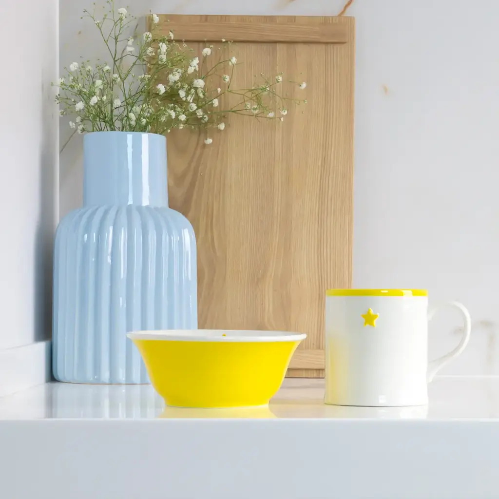 Тарілка глибока МВМ My Home 14 см жовта (KP-48 YELLOW) - фото 3
