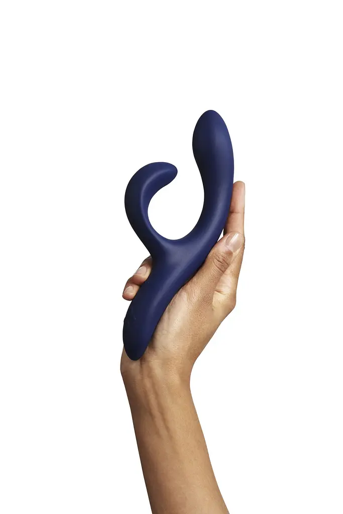 Смарт вібратор-кролик We-Vibe Nova Midnight Blue, ергономічний, регульований кут нахилу стовбура - фото 11