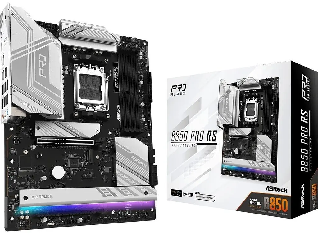 Материнская плата AsRock B850 PRO RS (B850 PRO RS) (Socket AM5, AMD B850, ATX) - фото 5